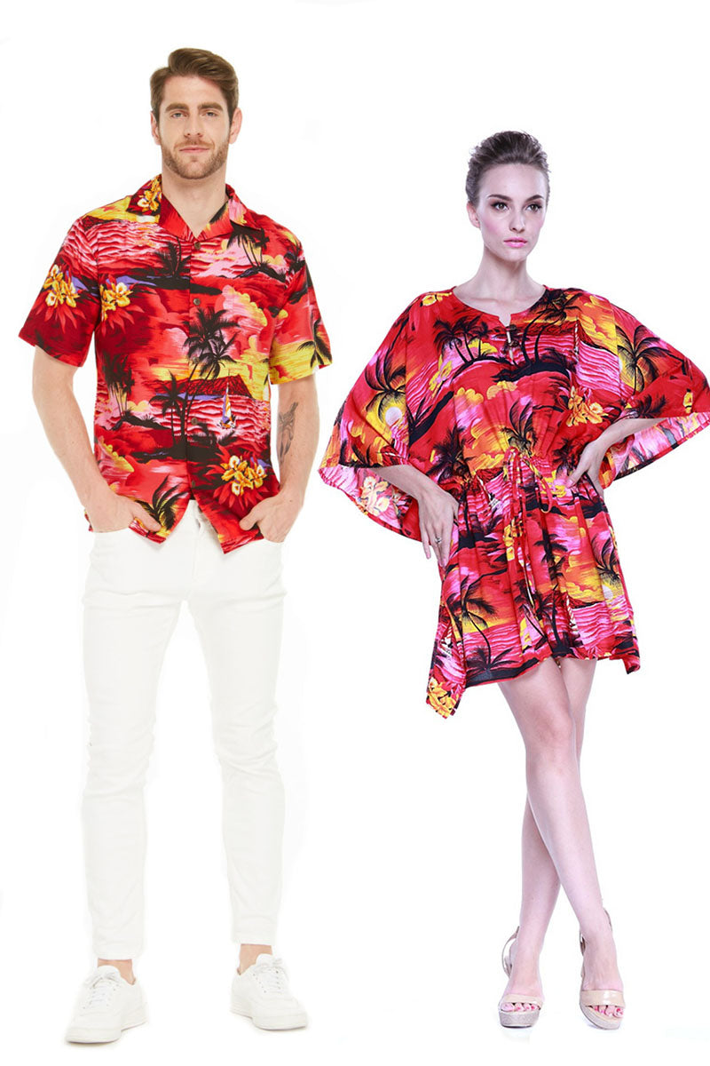 RED HAWAIIAN SET