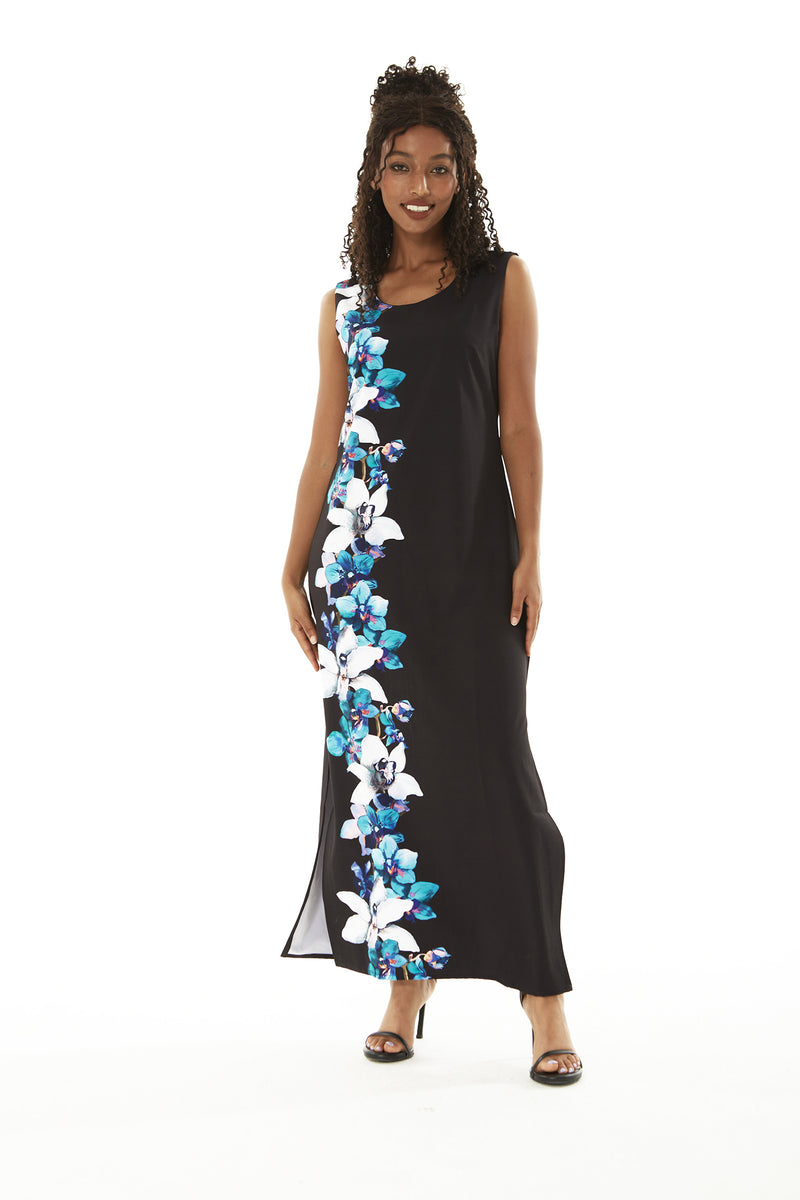 Women's Maxi Tank Dress  Orchid Paradise Red