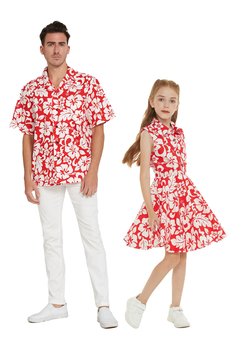 Mother Daughter Maunawili Set in Hibiscus Blue