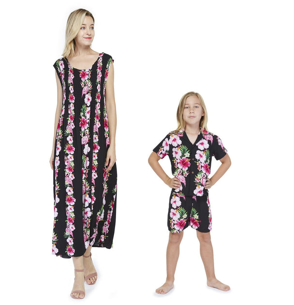 Mother Daughter Oihana Set in Hibiscus Red main image 0