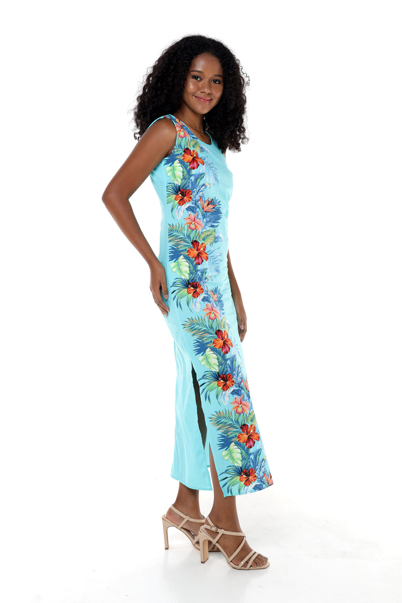 Ginger Orchid Royal Long Tank Dress