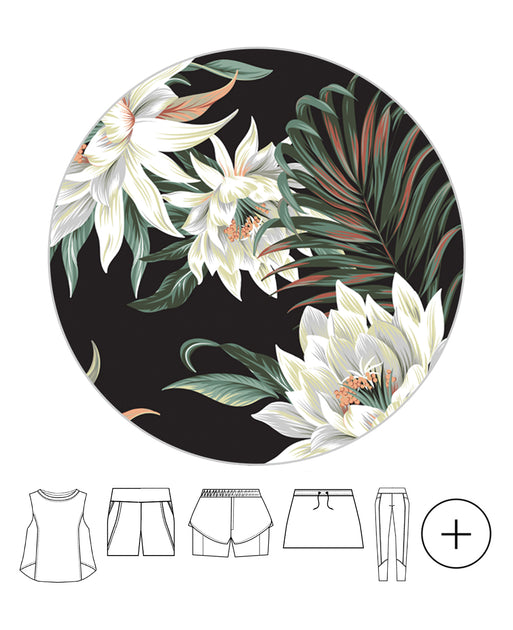 Mother Daughter Paniolo Oihana Set in Wispy Cereus Light Blue