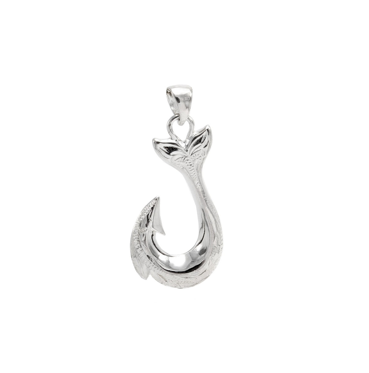 Sterling Silver Manaiakalani Fish Hook Pendant